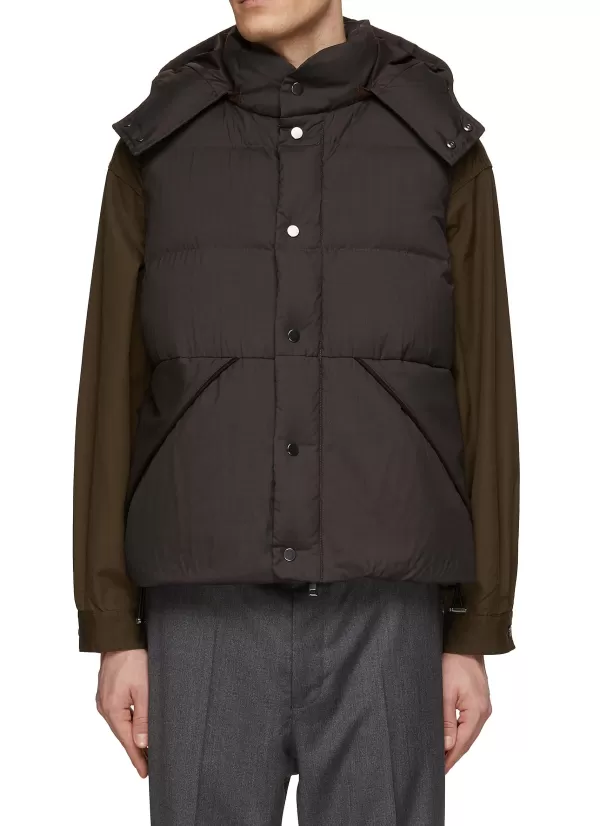 Jackets>EQUIL Removable Hood Puffer Vest