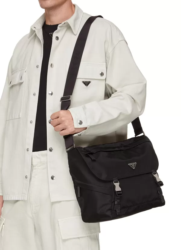 Shoulder Bags>PRADA Re-Nylon Messenger Bag