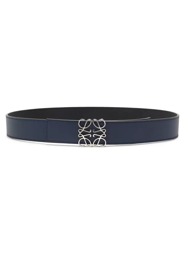 Belts>LOEWE Reversible Anagram Buckle Leather Belt