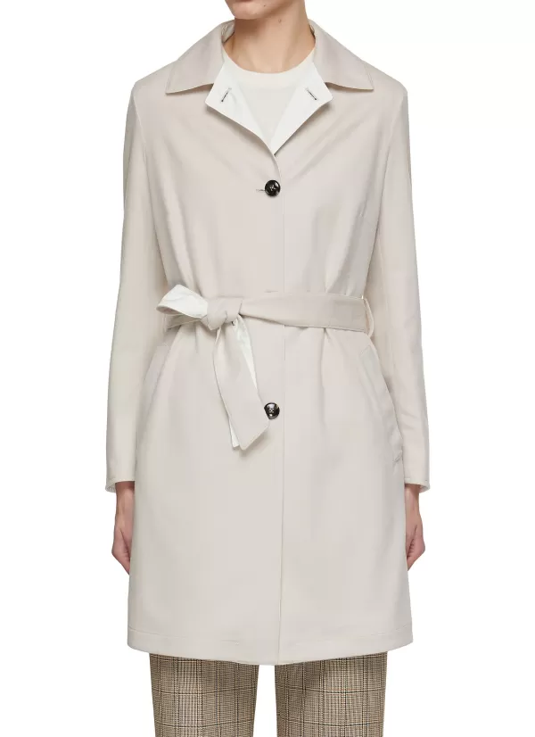 Coats>KITON Reversible Belted Trench Coat