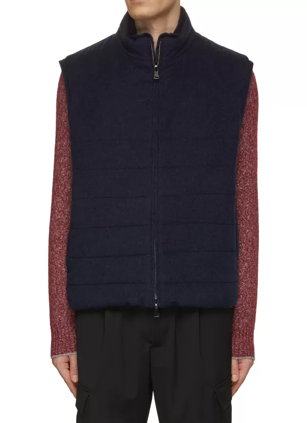 Jackets>FABIO GAVAZZI Reversible Cashmere Mink Vest