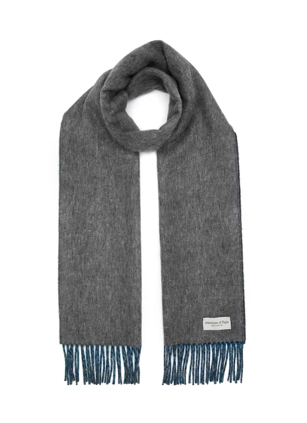 Scarves>JOHNSTONS OF ELGIN Reversible Cashmere Wool Scarf