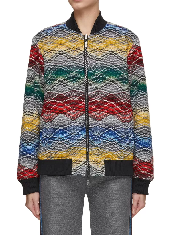 Jackets>MISSONI Reversible Rainbow Bomber Jacket