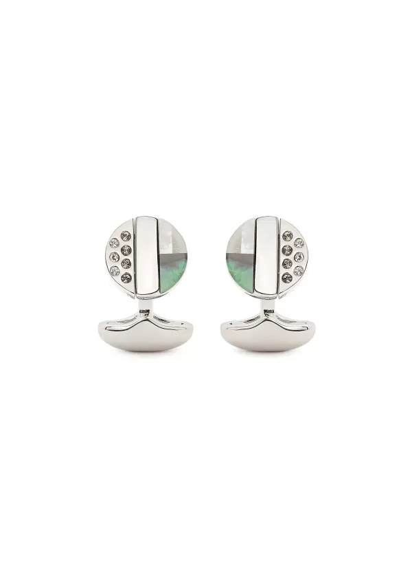 Cufflinks>BABETTE WASSERMAN Reversible Swarovski Crystal Cufflinks