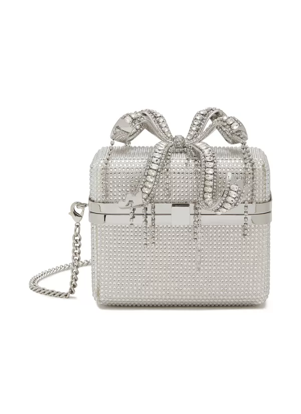 Clutch Bags>SELF-PORTRAIT Rhinestone Embellished Vanity Bag