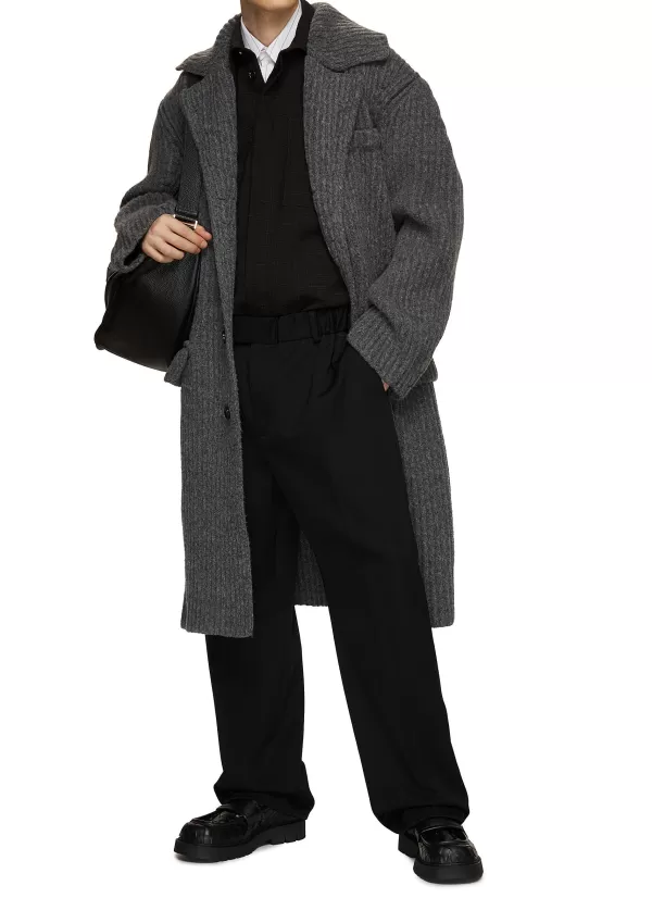 Coats>BOTTEGA VENETA Ribbed Knit Coat