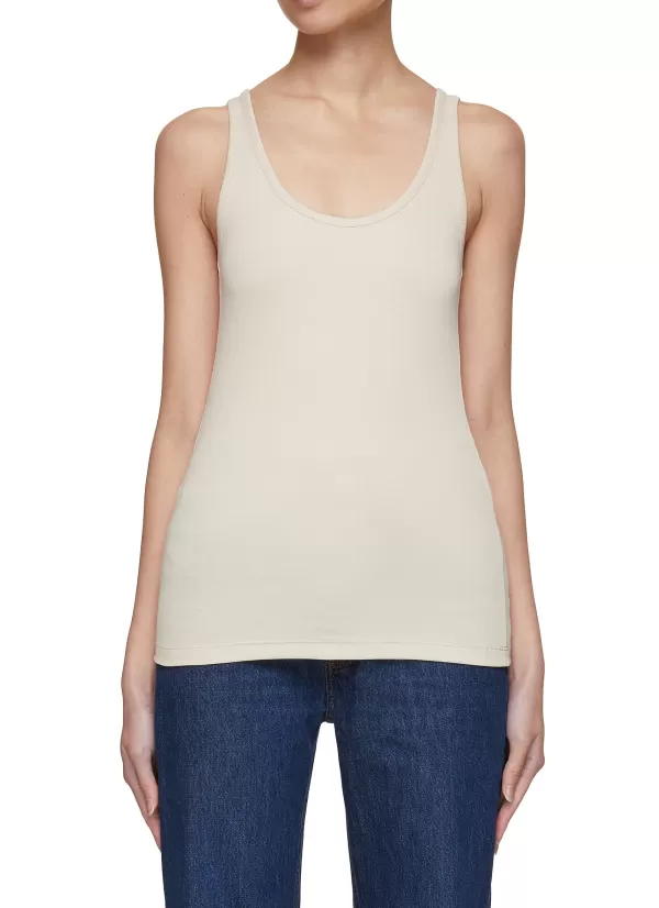 Tops>TOTEME Ribbed Scoop Neck Tank Top