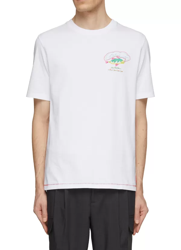 T-Shirts>SCOTCH & SODA River Graphic Crewneck T-Shirt