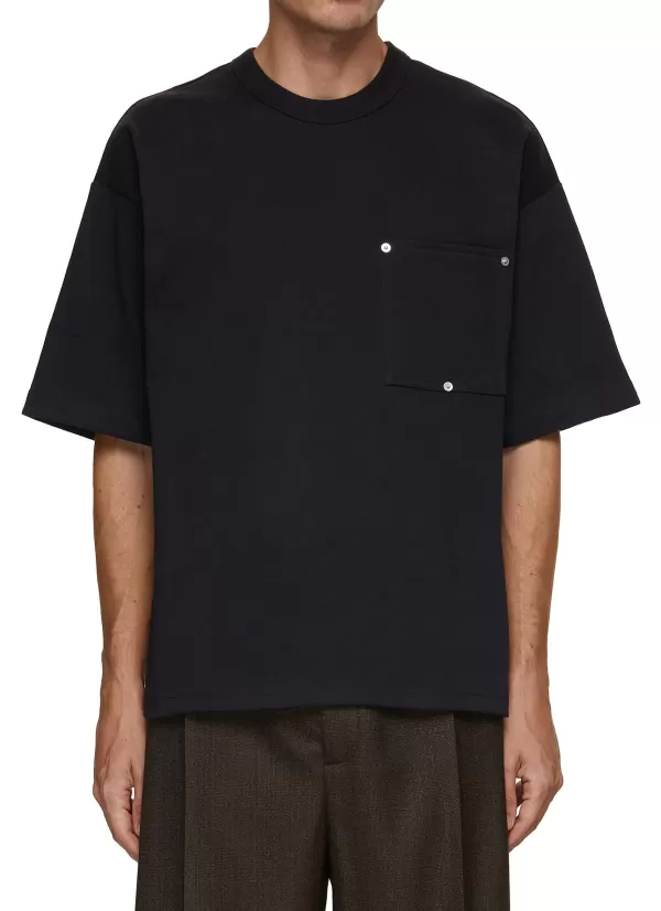 T-Shirts>BOTTEGA VENETA Rivet Detail Pocket T-Shirt