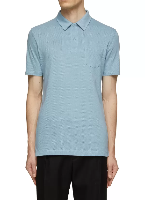 Polos>SUNSPEL Riviera Cotton Polo Shirt