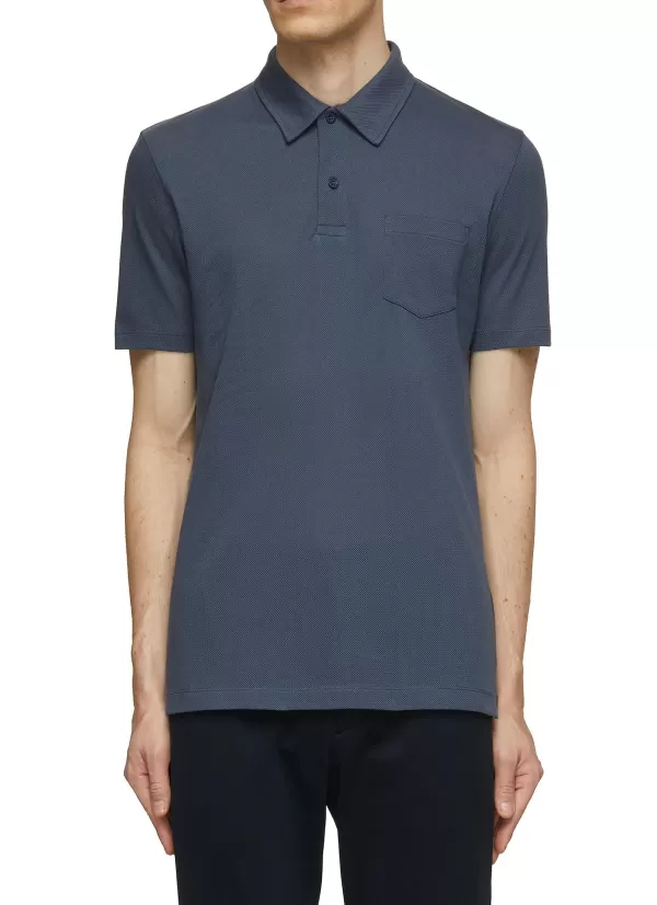 Polos>SUNSPEL Riviera Cotton Polo Shirt