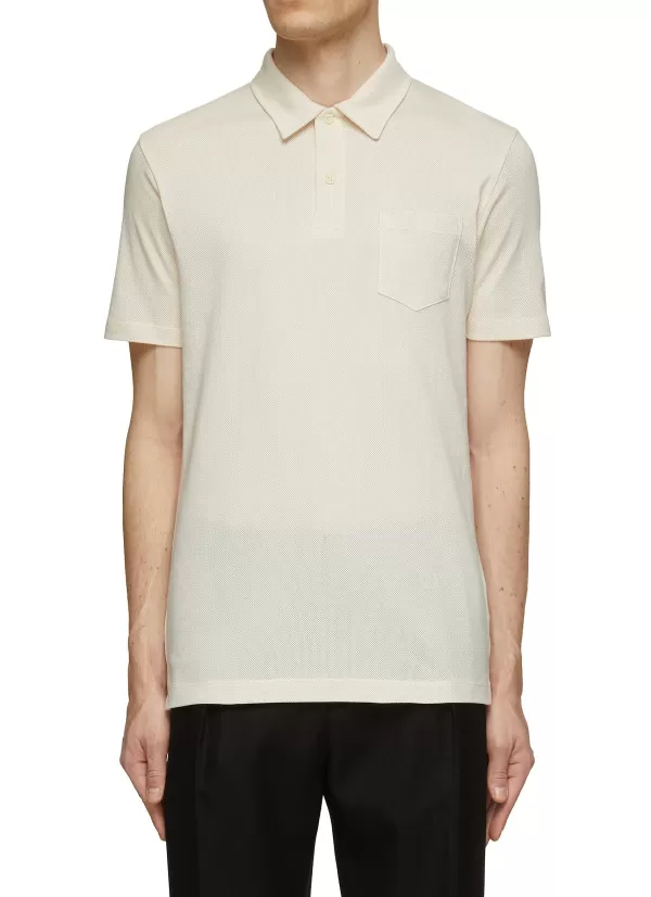 Polos>SUNSPEL Riviera Cotton Polo Shirt