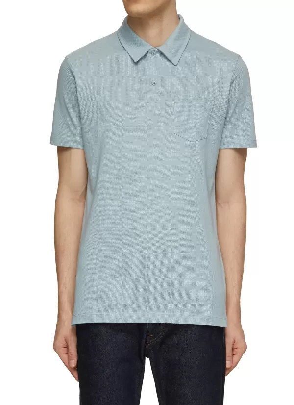 Polos>SUNSPEL Riviera Supima Cotton Polo Shirt