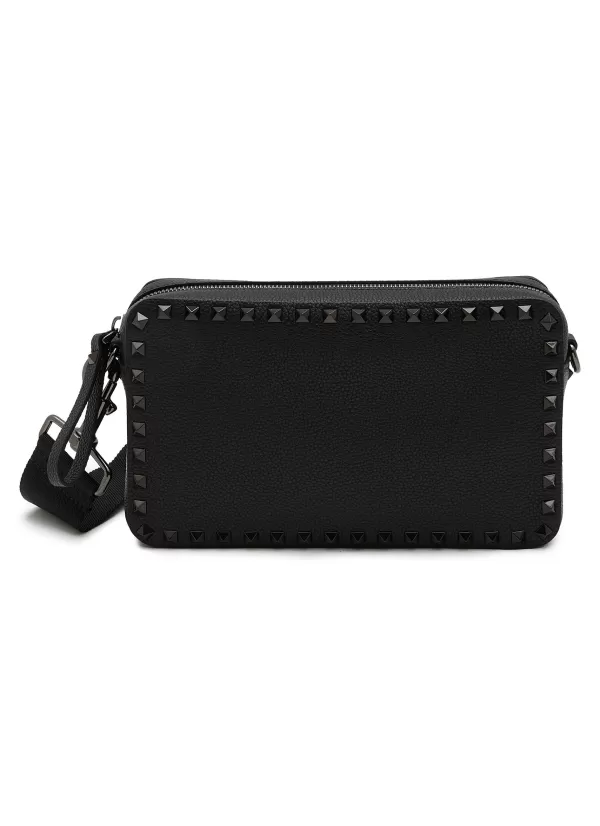 Crossbody>VALENTINO Rockstud Leather Cross Body Camera Bag