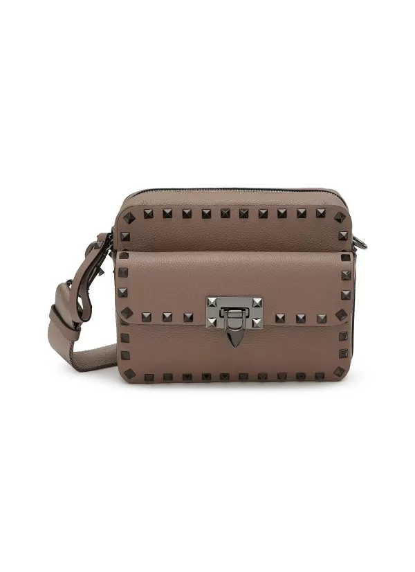 Crossbody>VALENTINO Rockstud Leather Crossbody Bag