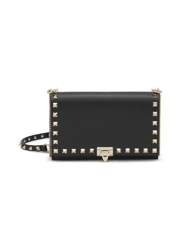 Crossbody>VALENTINO Rockstud Leather Pouch