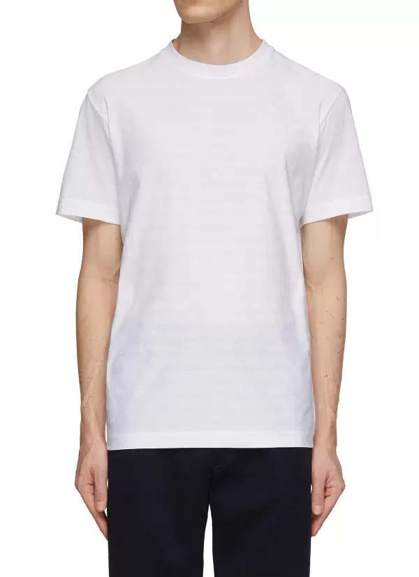 T-Shirts>MISSONI Rubber Logo Print Cotton T-Shirt