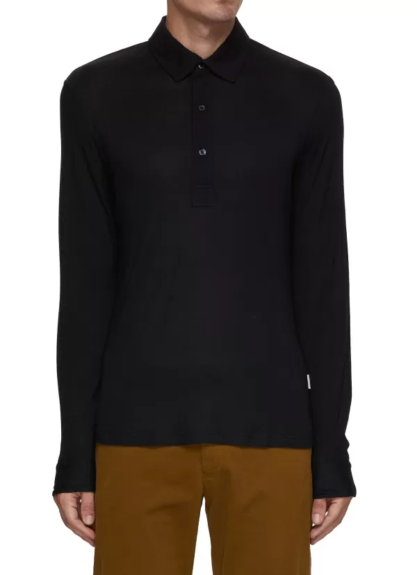 Polos>ORLEBAR BROWN Sabastian Cashmere Polo Shirt