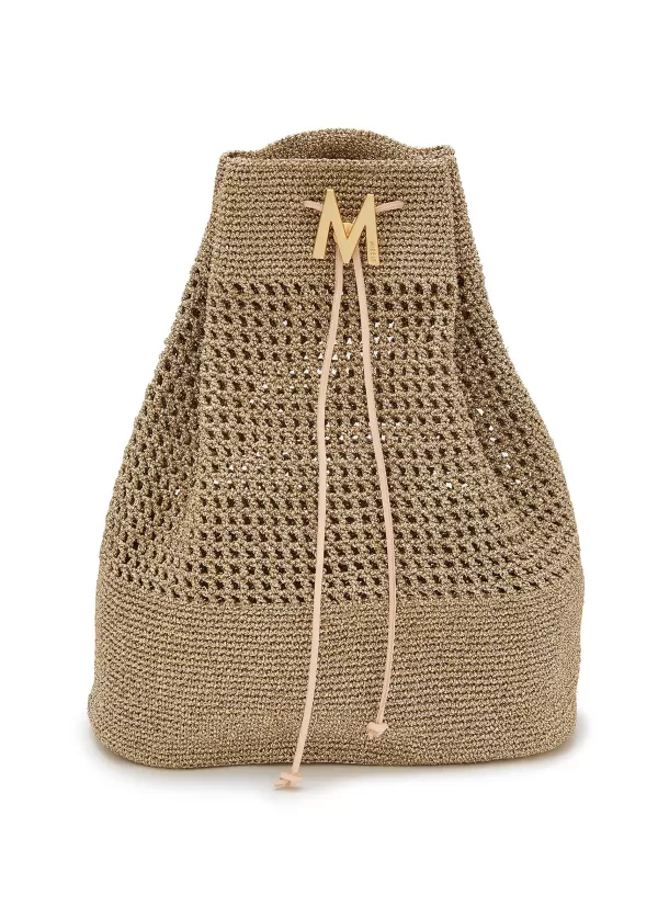 Backpacks>MIZELE Safari Crocheted Lurex Backpack