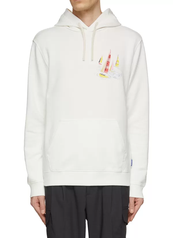 Pullovers & Hoodies>SCOTCH & SODA Sail Boat Graphic Pullover Hoodie