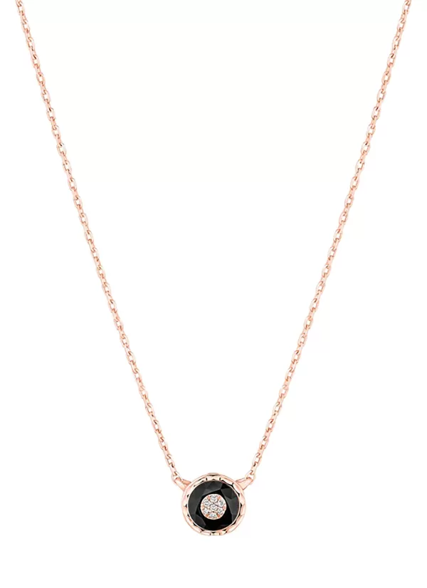 Fine Jewellery>KORLOFF Saint-Petersbourg Rose Gold Diamond Black Onyx Necklace