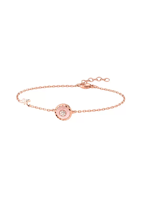 Fine Jewellery>KORLOFF Saint-Petersbourg Rose Gold Diamond Pink Opal Bracelet