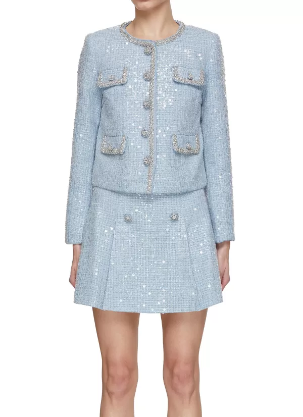 Jackets>SELF-PORTRAIT Sequin Boucle Jacket