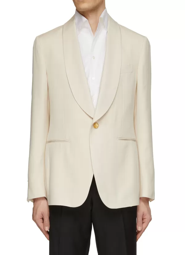 Suits>LARDINI Shawl Lapel Single Breasted Blazer