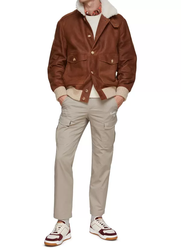 Jackets>BRUNELLO CUCINELLI Shearling Bomber Jacket