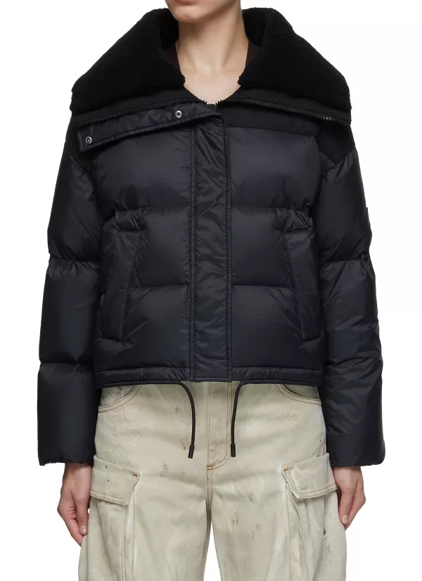 Jackets>YVES SALOMON ARMY Shearling Collar Puffer