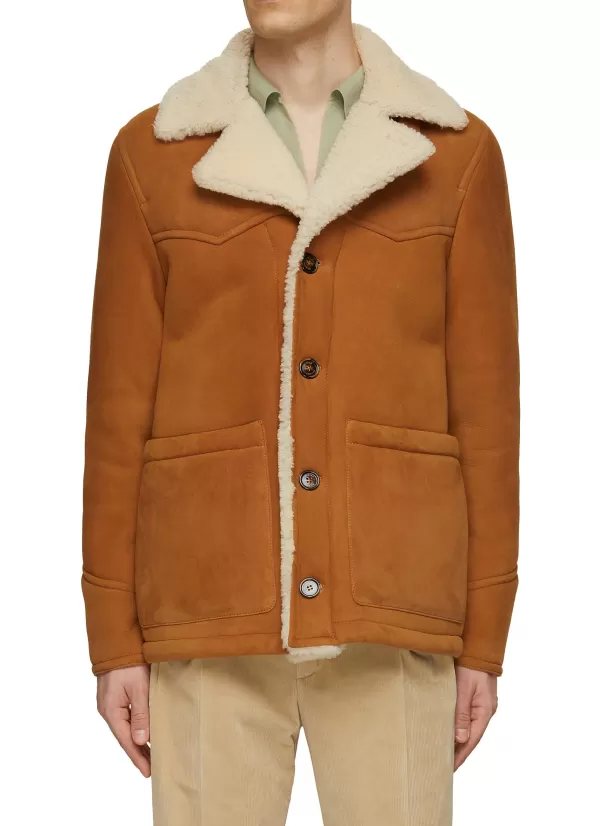 Jackets>VALSTAR Shearling Suede Jacket