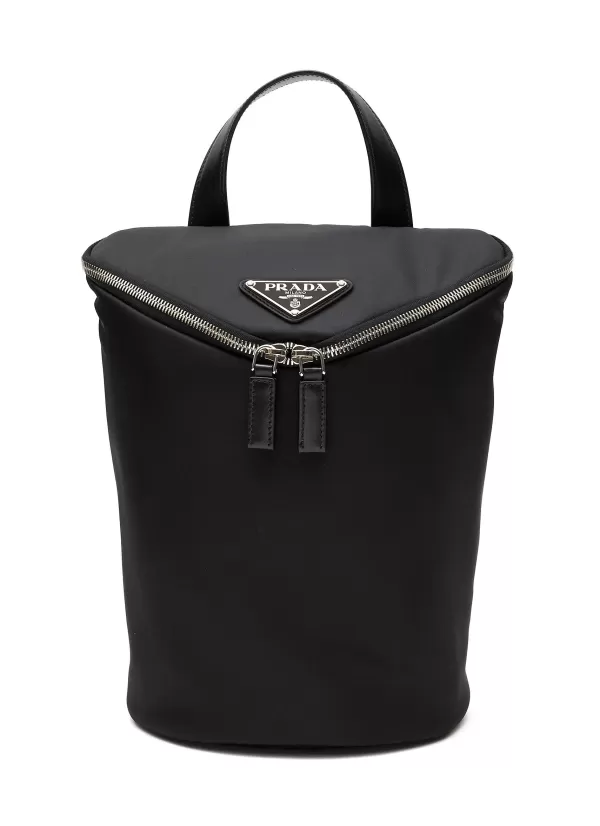 Backpacks>PRADA Show' Nylon Crossbody Bucket Bag