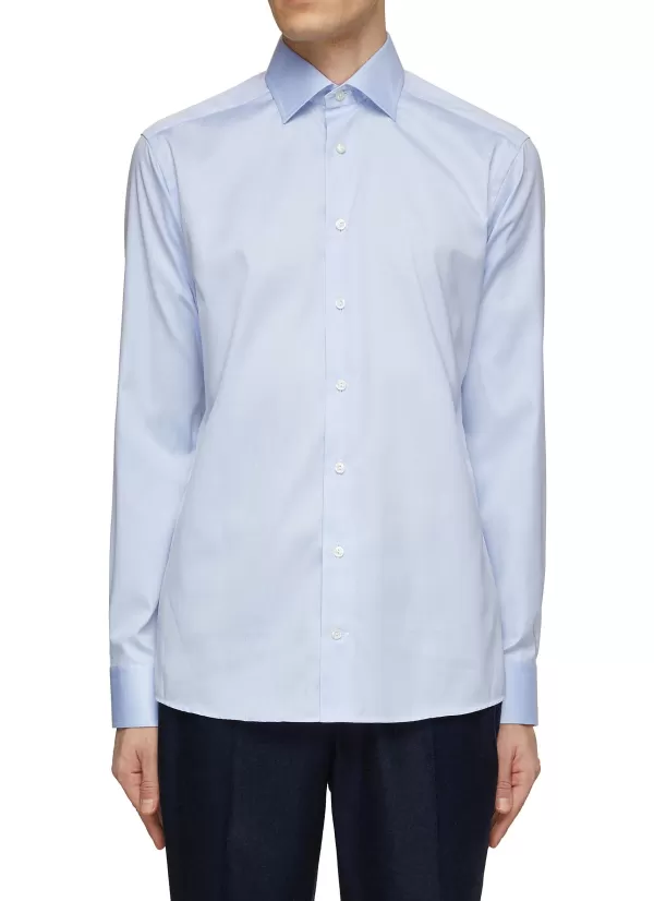 Shirts>ETON Signature Twill Cotton Shirt