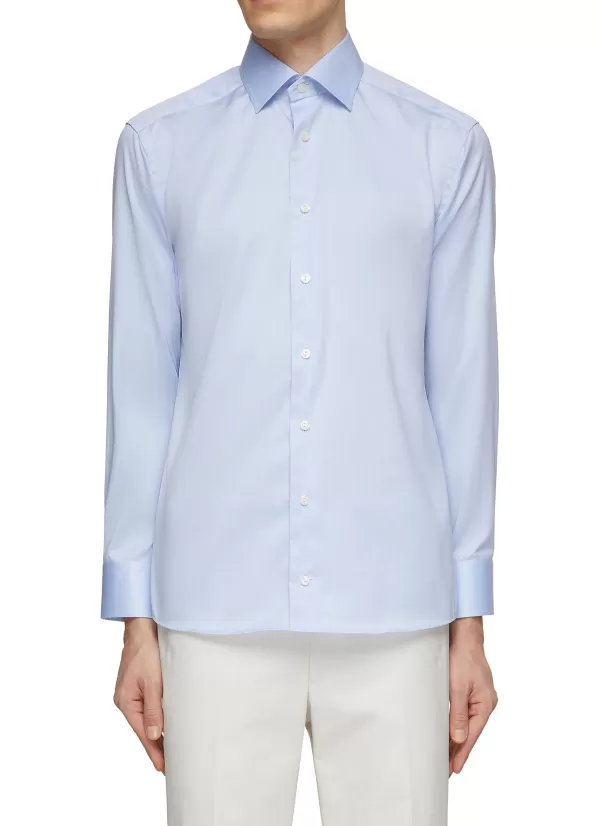 Shirts>ETON Signature Twill Cotton Shirt