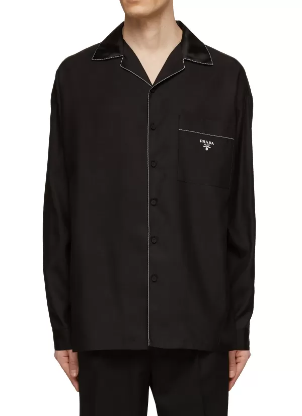 Shirts>PRADA Silk Pyjama Shirt