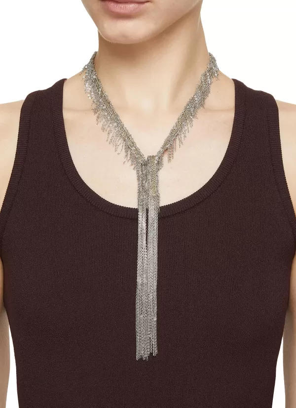 Fashion Jewellery>MARIE LAURE CHAMOREL Silver Toned Metal Necklace