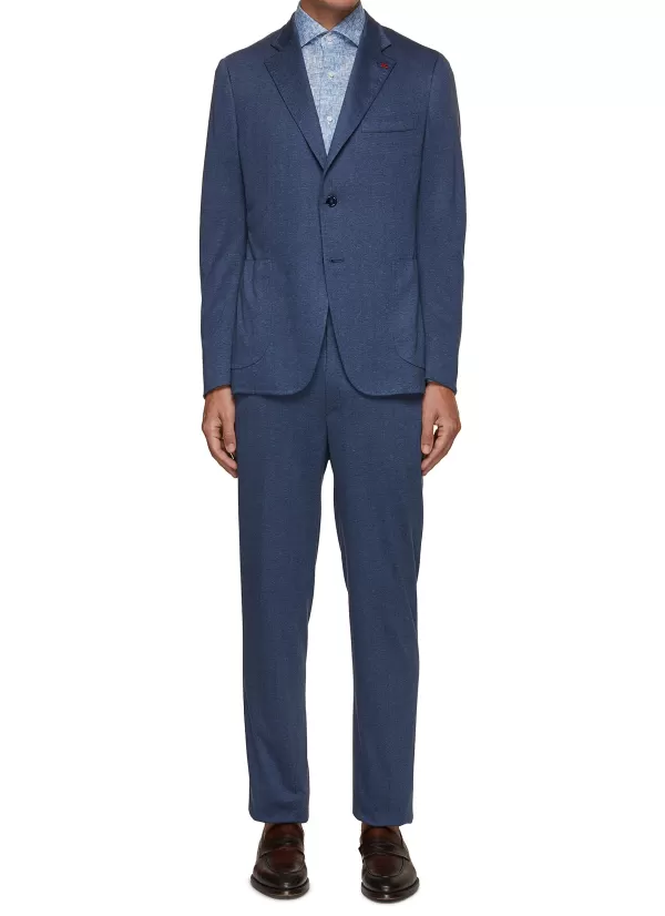 Suits>ISAIA Single Breasted Jersey Suit