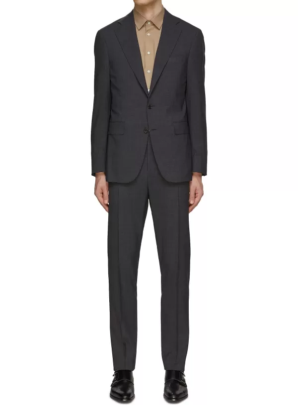 Suits>CANALI Single Breasted Notched Lapel Suit