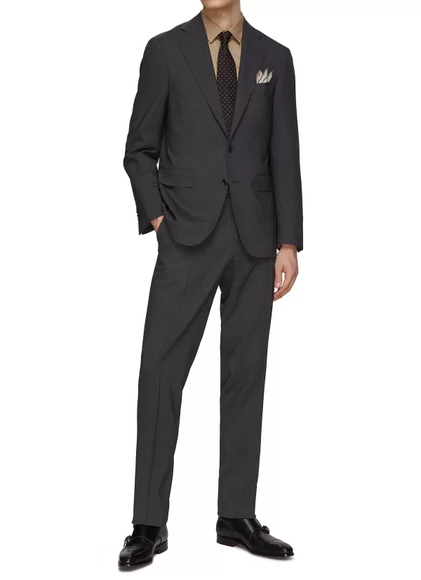 Suits>CANALI Single Breasted Notched Lapel Suit