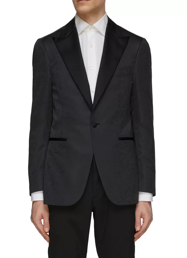 Jackets>CANALI Single Breasted Peak Lapel Dinner Jacket