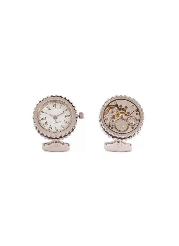 Cufflinks>TATEOSSIAN Skeleton Watch Cufflinks