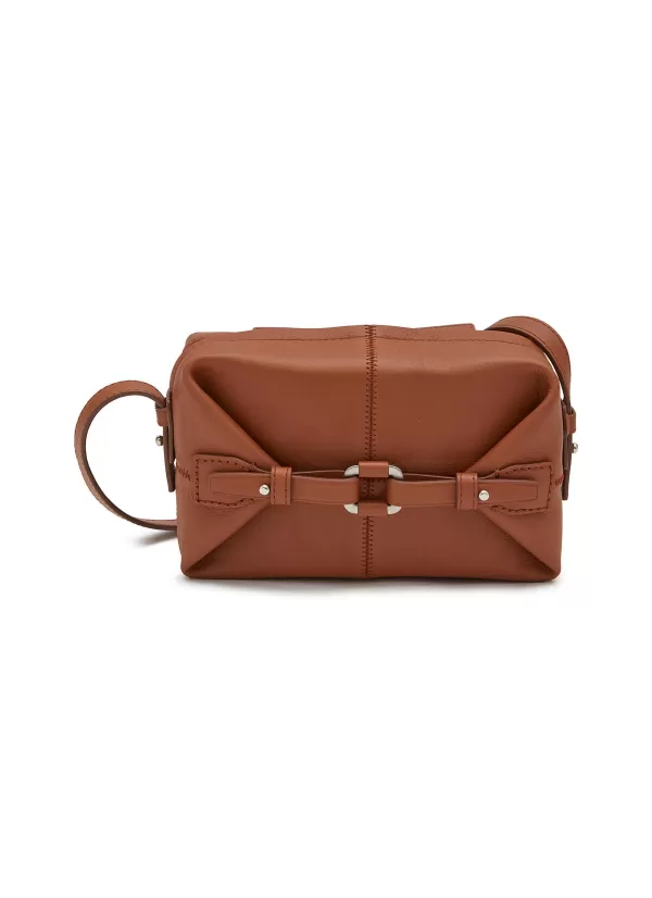 Crossbody>BONASTRE Small Airbag Leather Crossbody Bag