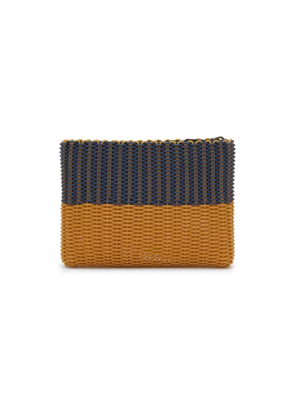 Clutch Bags>PALOROSA Small Bicoloured Woven Clutch