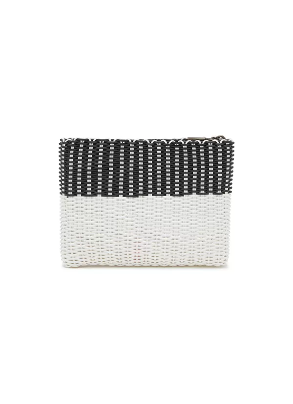 Clutch Bags>PALOROSA Small Bicoloured Woven Clutch