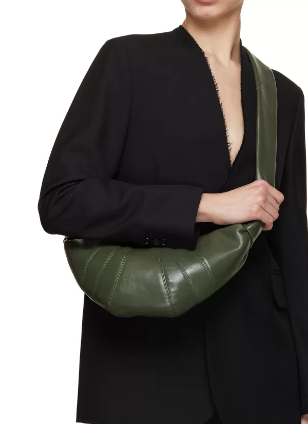 Crossbody>LEMAIRE Small Croissant Leather Crossbody Bag