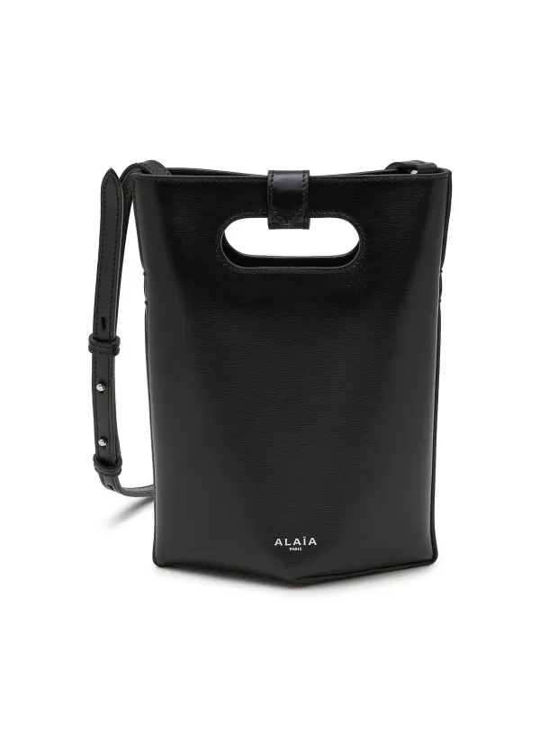 Tote Bags>ALAÏA Small Folded Leather Tote Bag