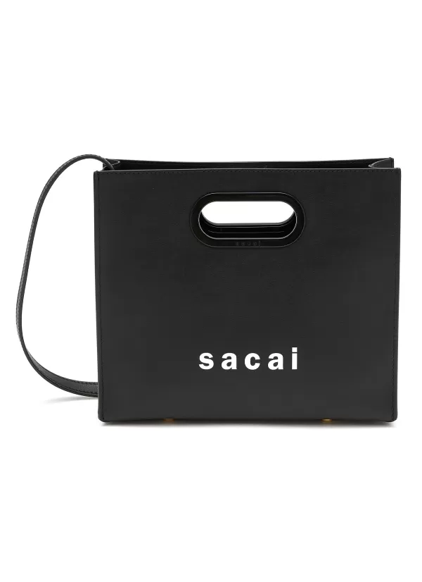 Tote Bags>SACAI Small Leather Shopper Bag