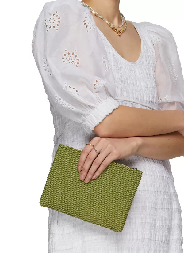 Clutch Bags>PALOROSA Small Woven Clutch