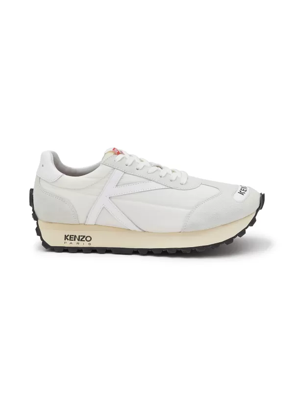 Sneakers>KENZO Smile Run Low Top Suede Sneakers