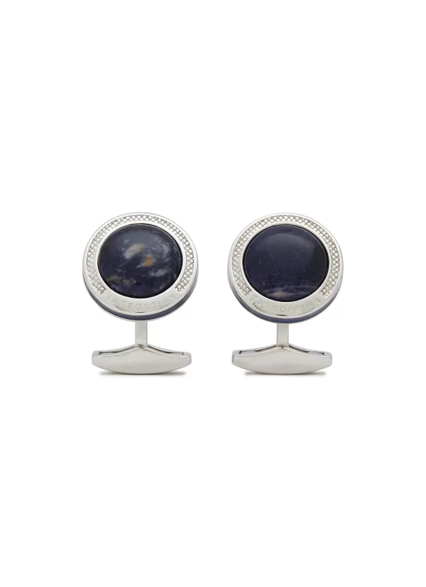 Cufflinks>TATEOSSIAN Sodalite Rhodium-Plated Sterling Silver Cufflinks